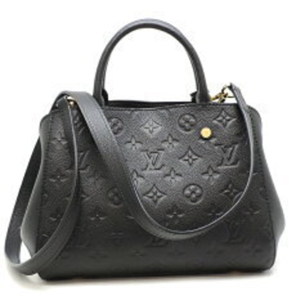 Louis Vuitton Montaigne Handbag Empreinte Noir Black - Picture 2 of 9